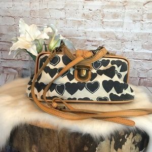 Miss Albright anthropologie heart crossbody bag